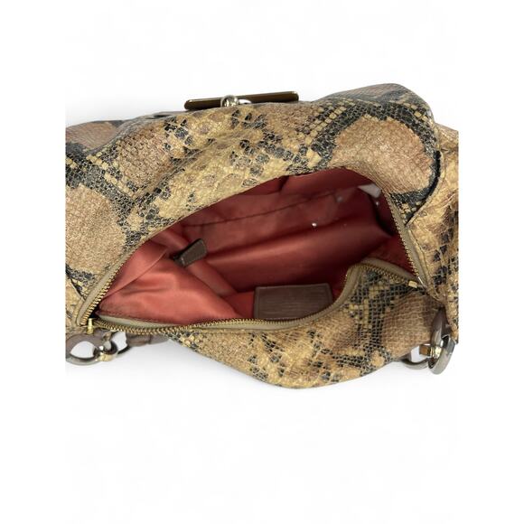 Coach Kristin python-embossed leather hobo handbag - Picture 6 of 10